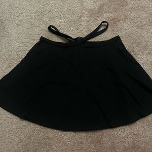 Cut Out Strappy Flare Skirt